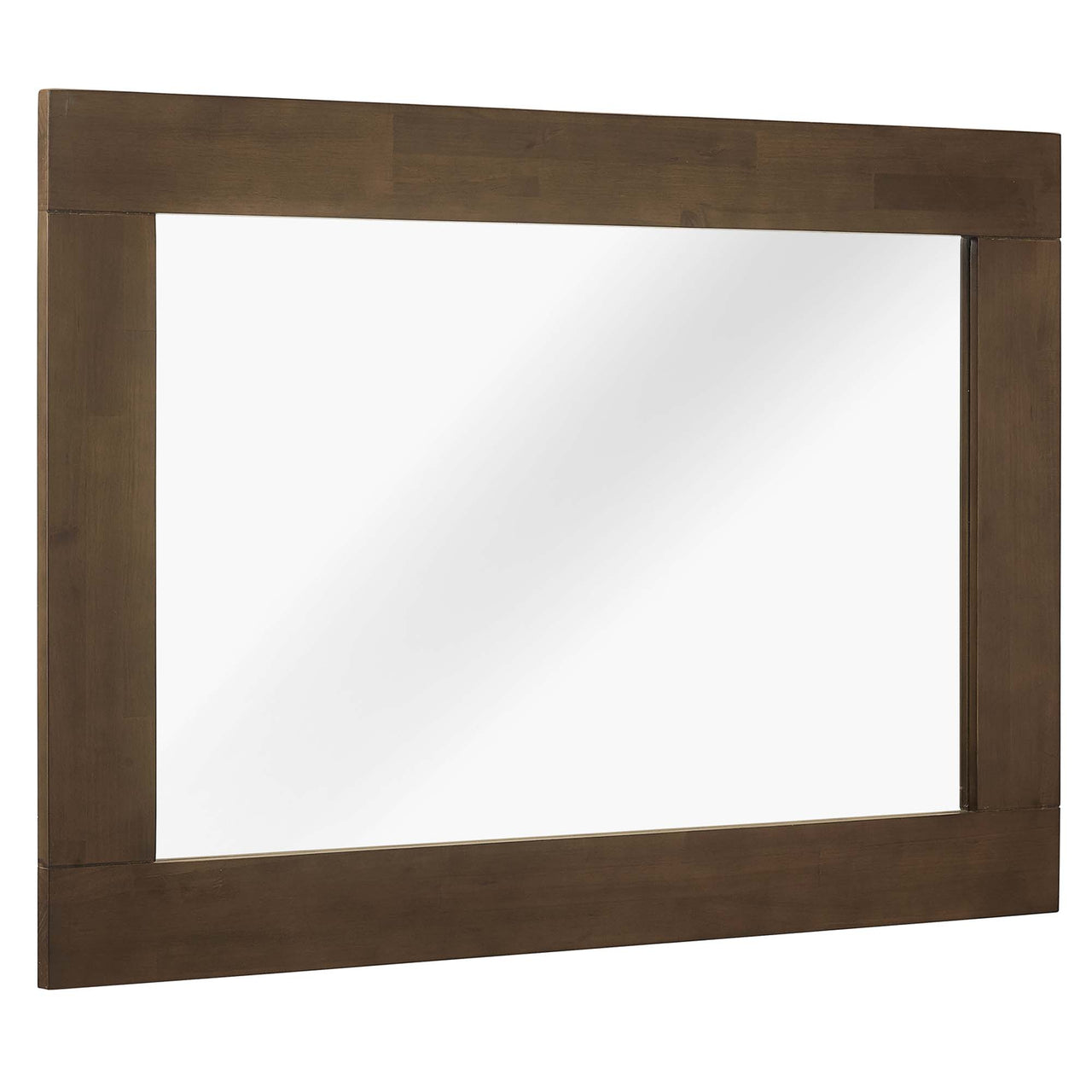 Quineth Wood Frame Mirror, Walnut