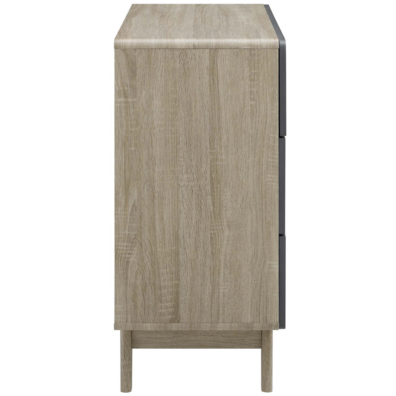 Elviera Chest, Natural Wood & Gray