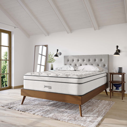 14" Hybrid California King Mattress, JENH14, White