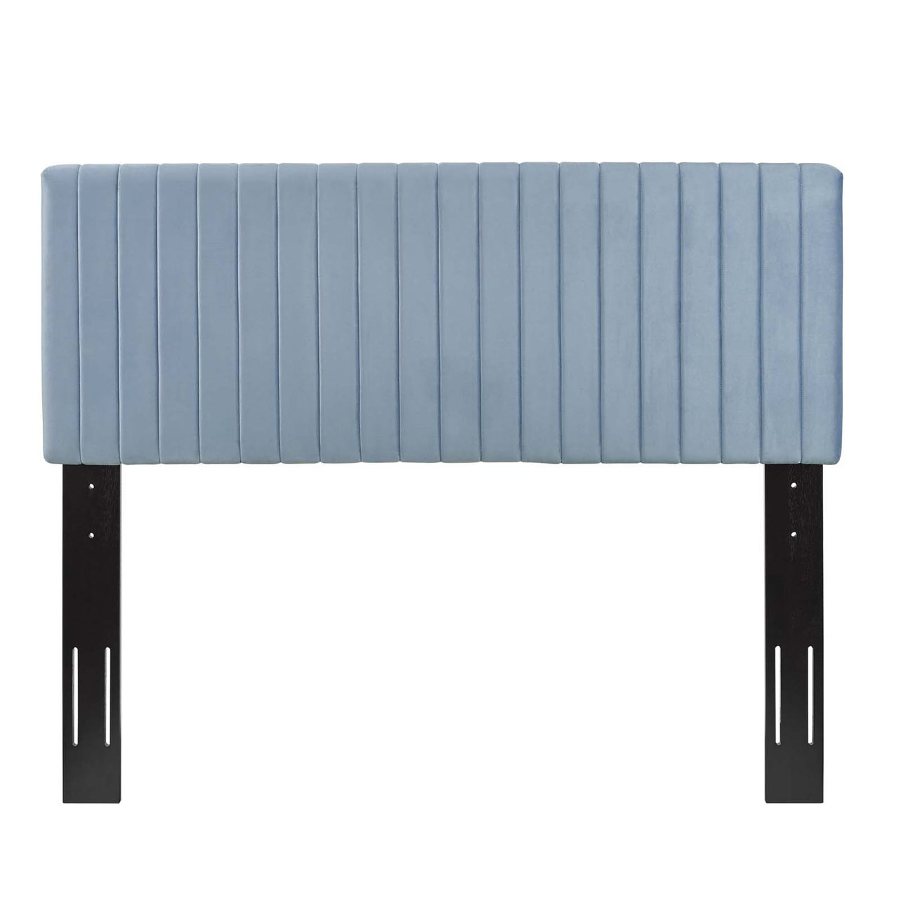 Velira Upholstered Velvet Full | Queen Headboard, Light Blue