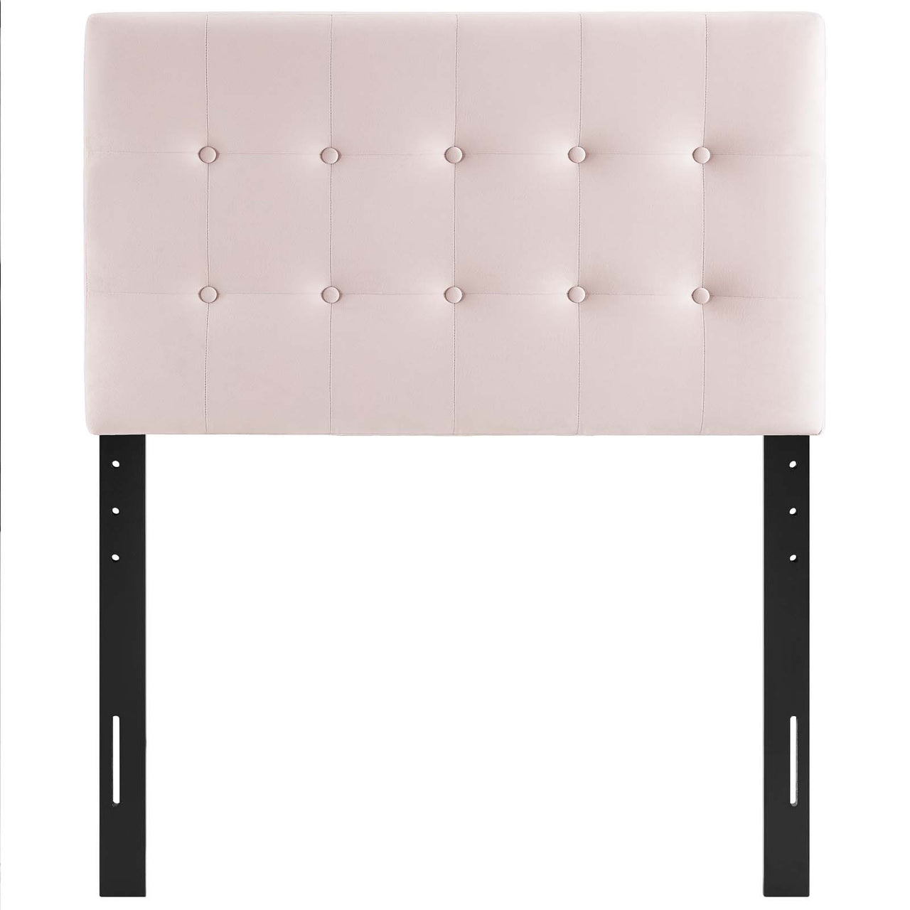 Emelle Velvet Twin Headboard, Pink
