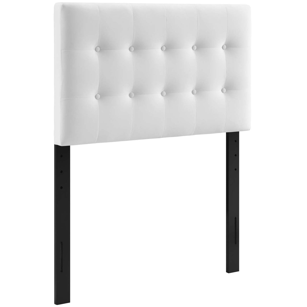 Emelle Velvet Twin Headboard, White