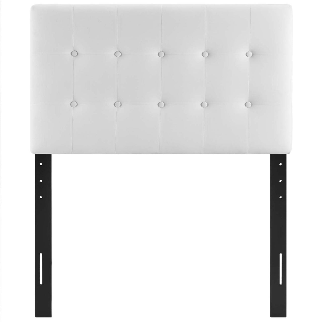Emelle Velvet Twin Headboard, White