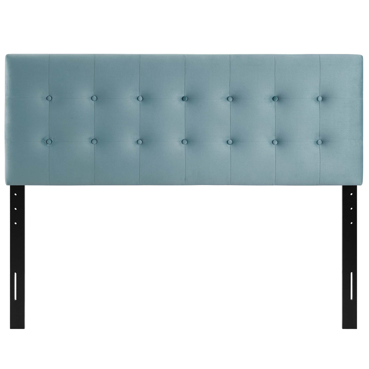 Emelle Velvet King Headboard, Light Blue