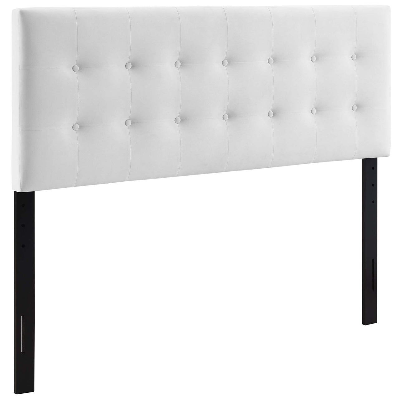 Emelle Velvet King Headboard, White