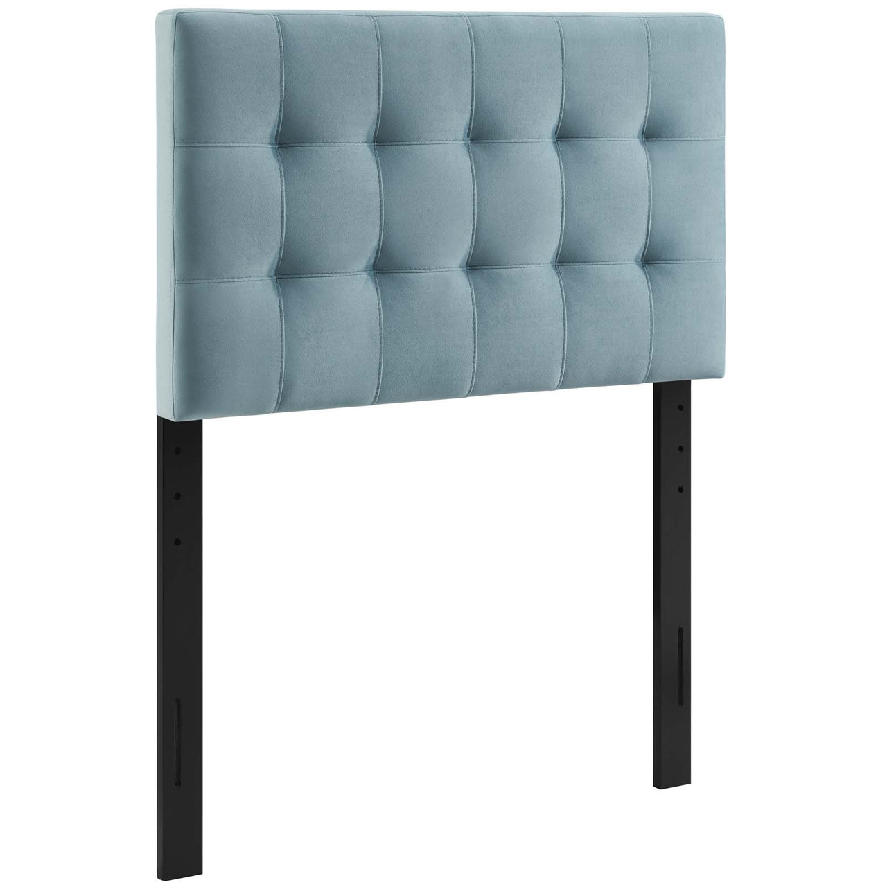 Azara Velvet Twin Headboard, Light Blue