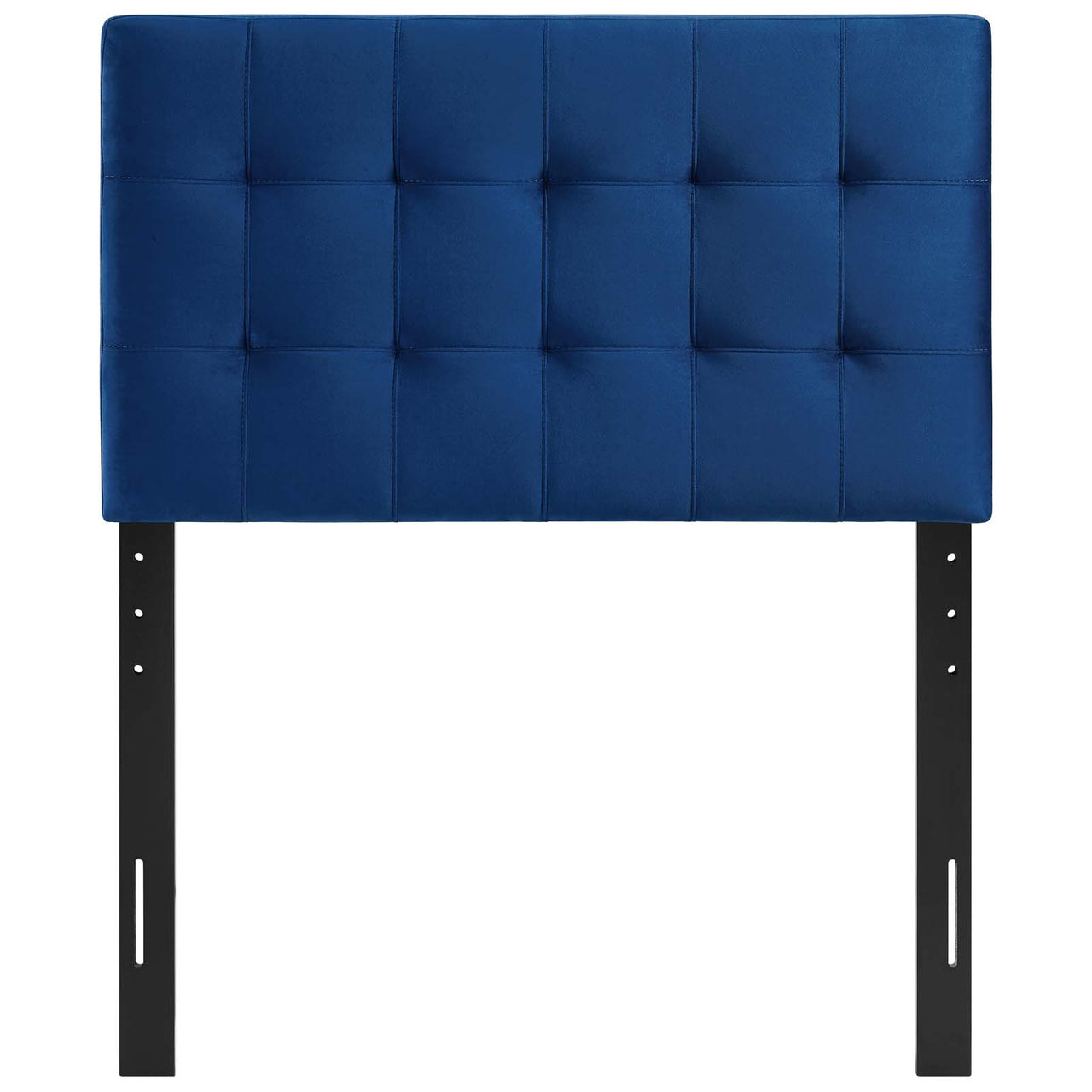Azara Velvet Twin Headboard, Navy