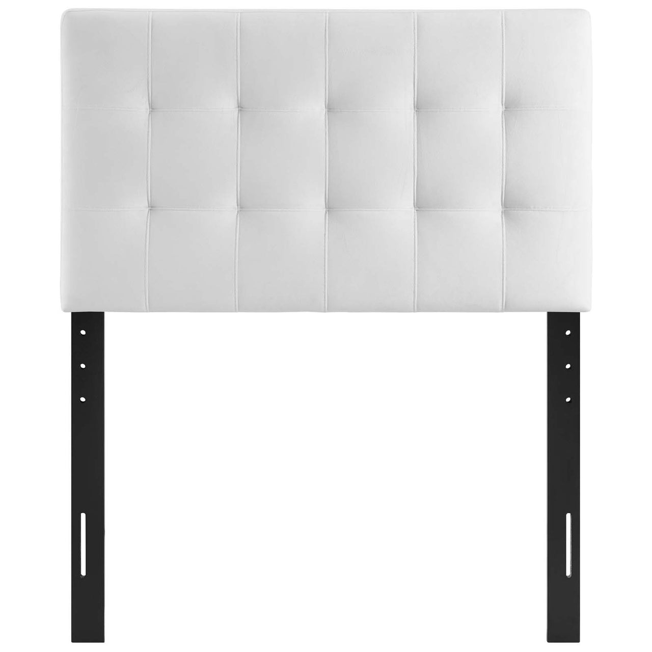 Azara Velvet Twin Headboard, White
