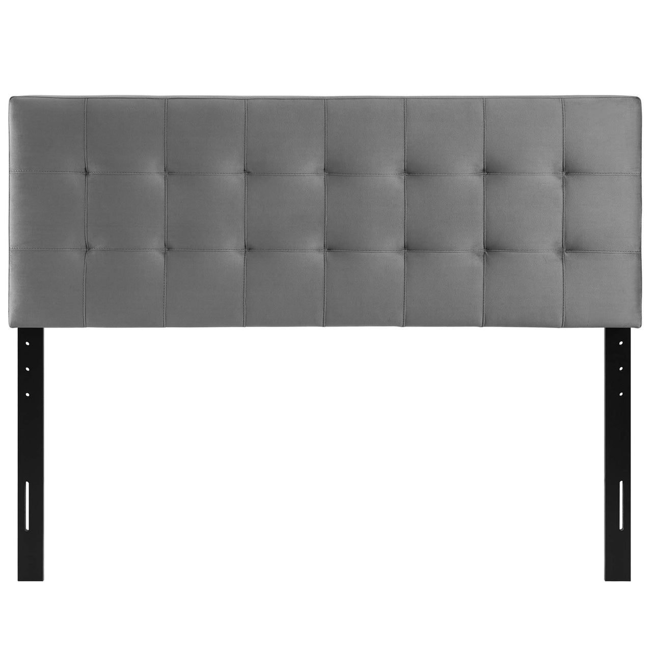Azara Velvet Queen Headboard, Gray
