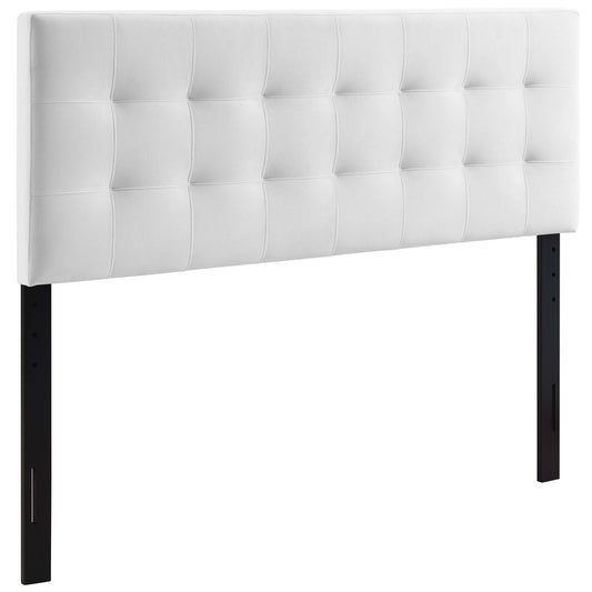 Azara Velvet King Headboard, White