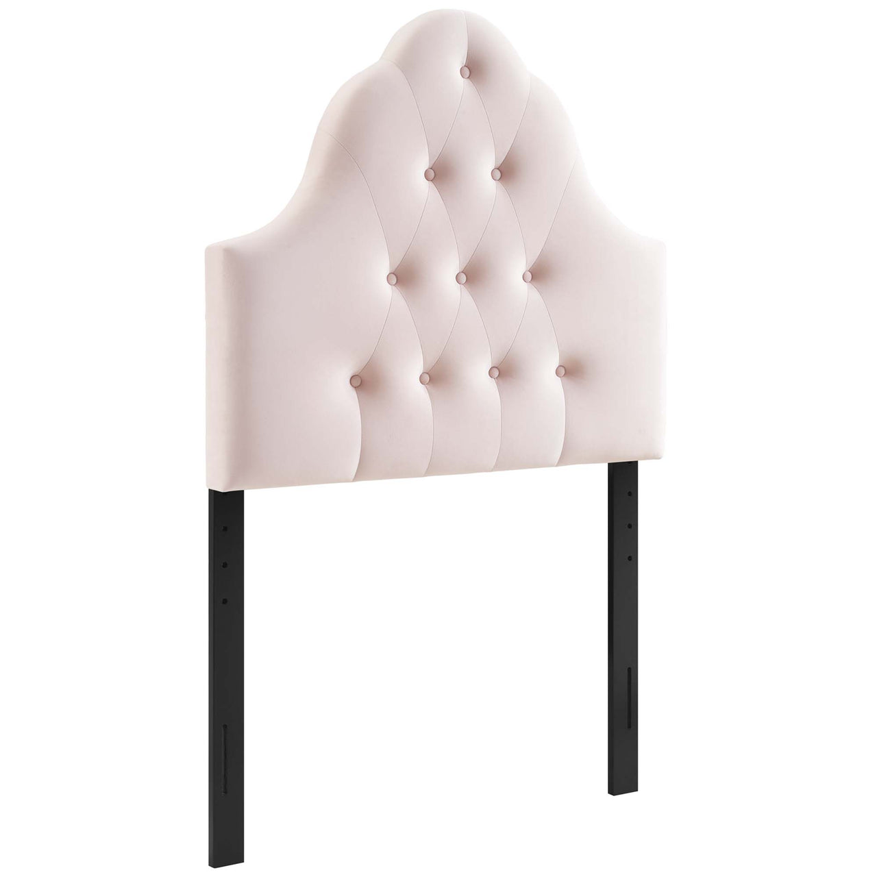 Transcendence Upholstered Velvet Twin Headboard, Pink