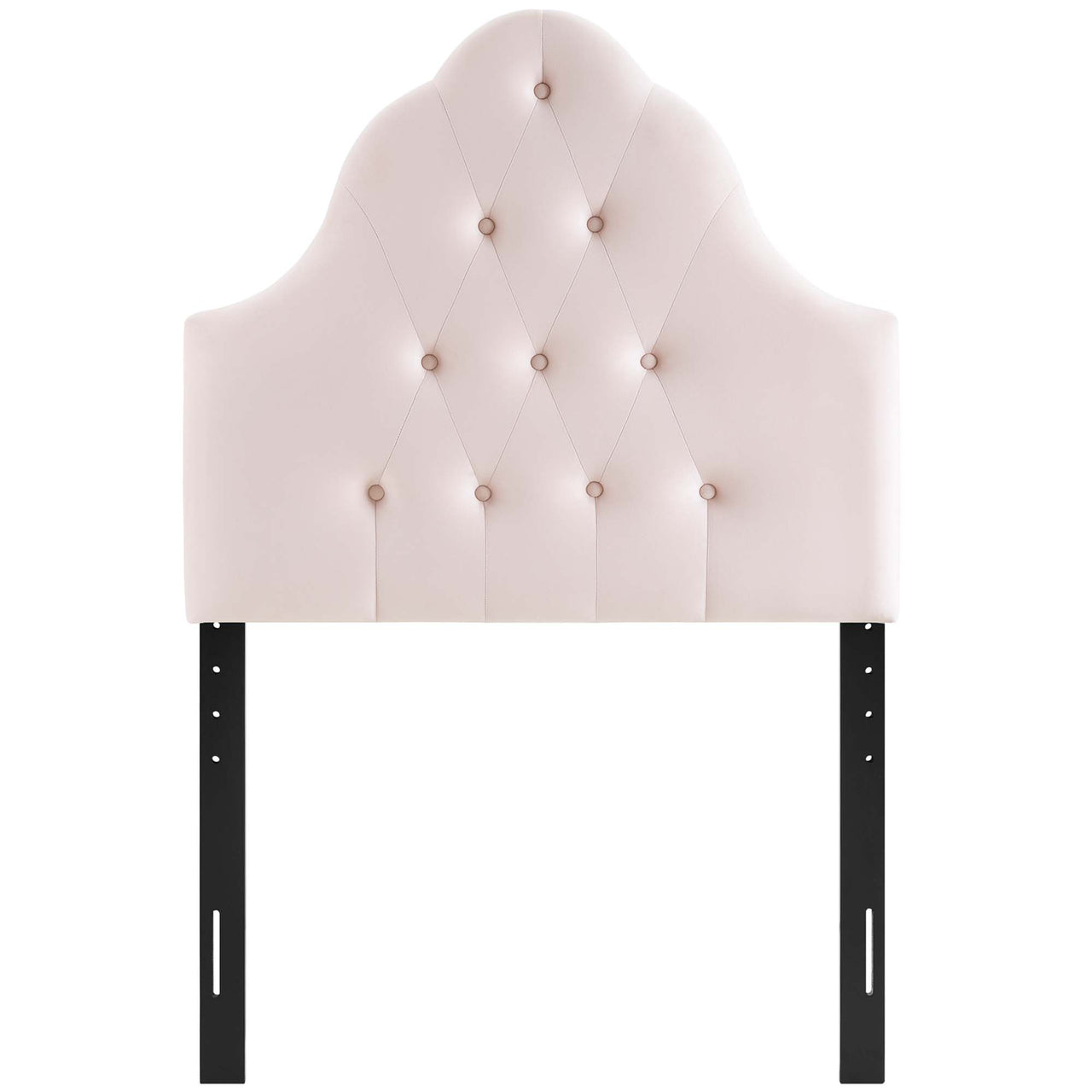 Transcendence Upholstered Velvet Twin Headboard, Pink