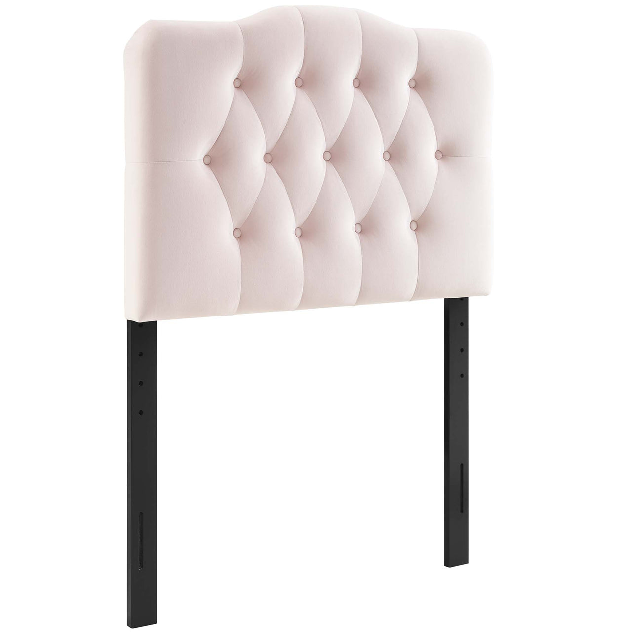 Serelle Velvet Twin Headboard, Pink