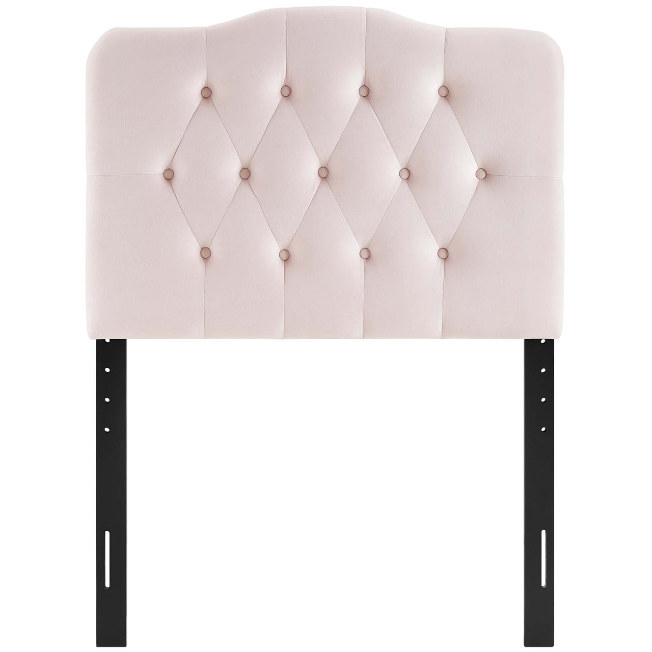 Serelle Velvet Twin Headboard, Pink