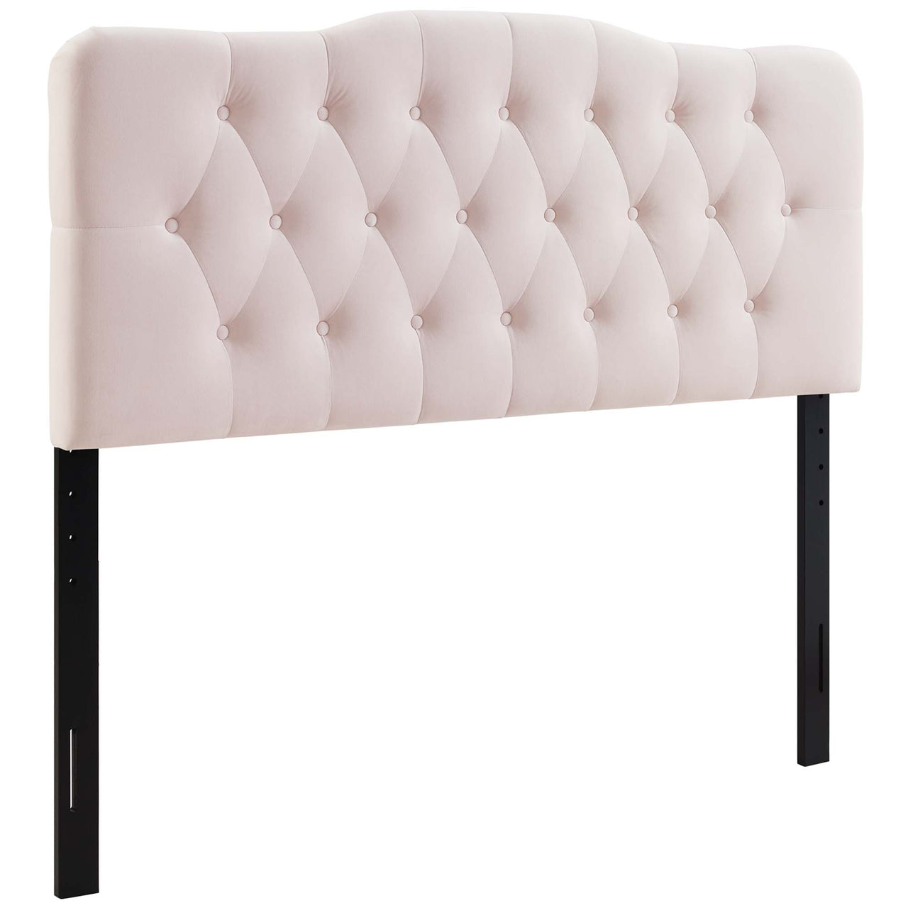 Serelle Velvet Queen Headboard, Pink