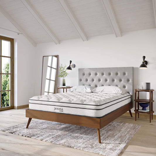 8" Hybrid Queen Mattress, JENH8, White