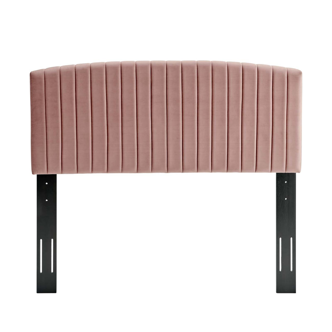 Parallem Upholstered Velvet Full | Queen Headboard, Dusty Rose