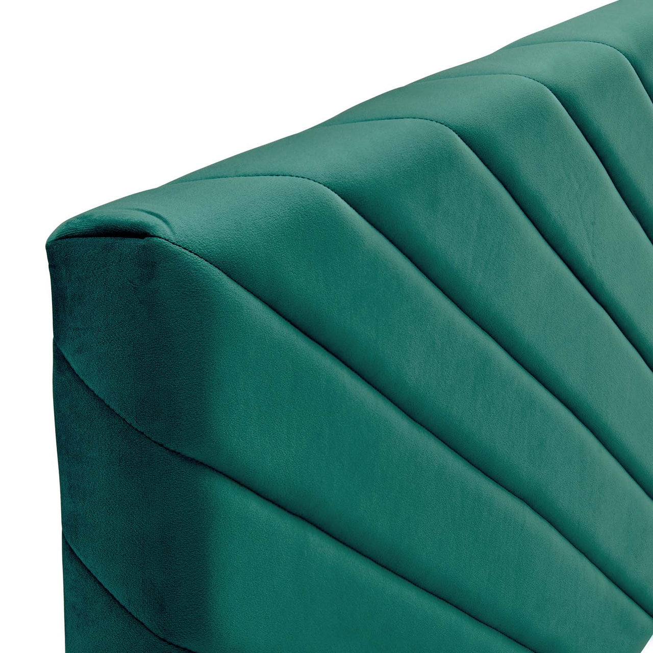 Valley Velvet Twin Headboard, Teal