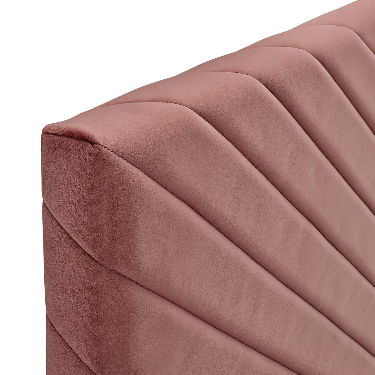 Valley Velvet Full | Queen Headboard, Dusty Rose