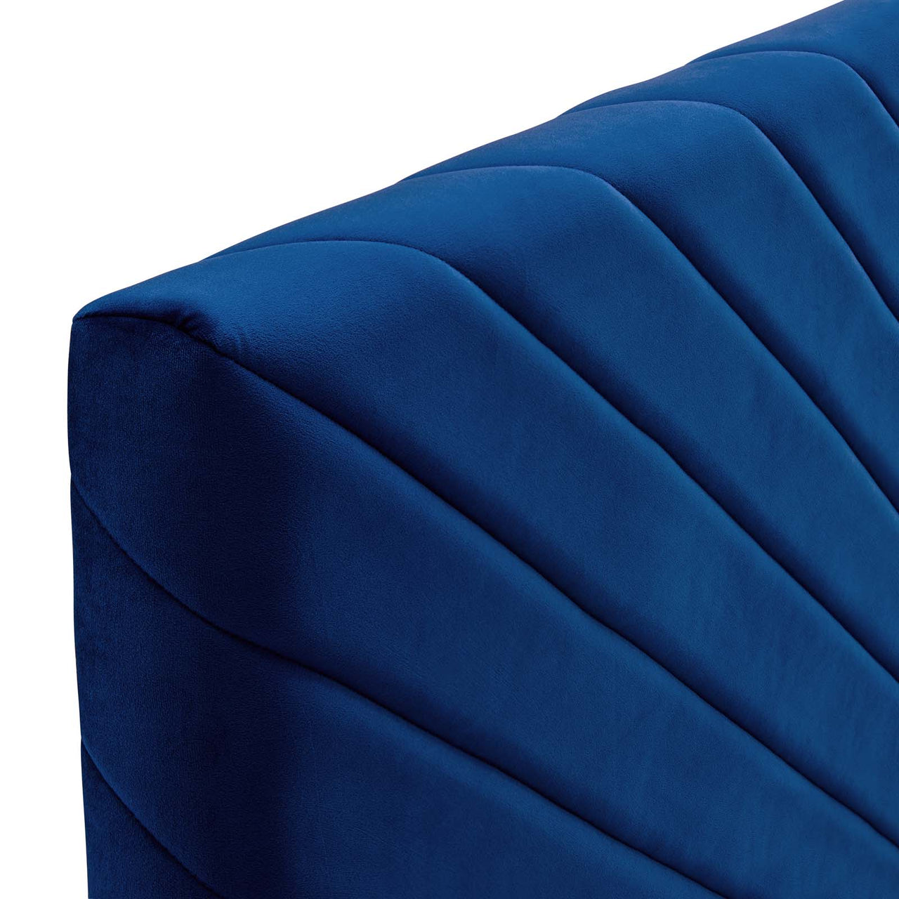 Valley Velvet Full | Queen Headboard, Navy