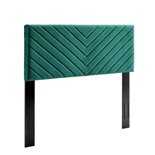 Valley Velvet Full | Queen Headboard, Teal