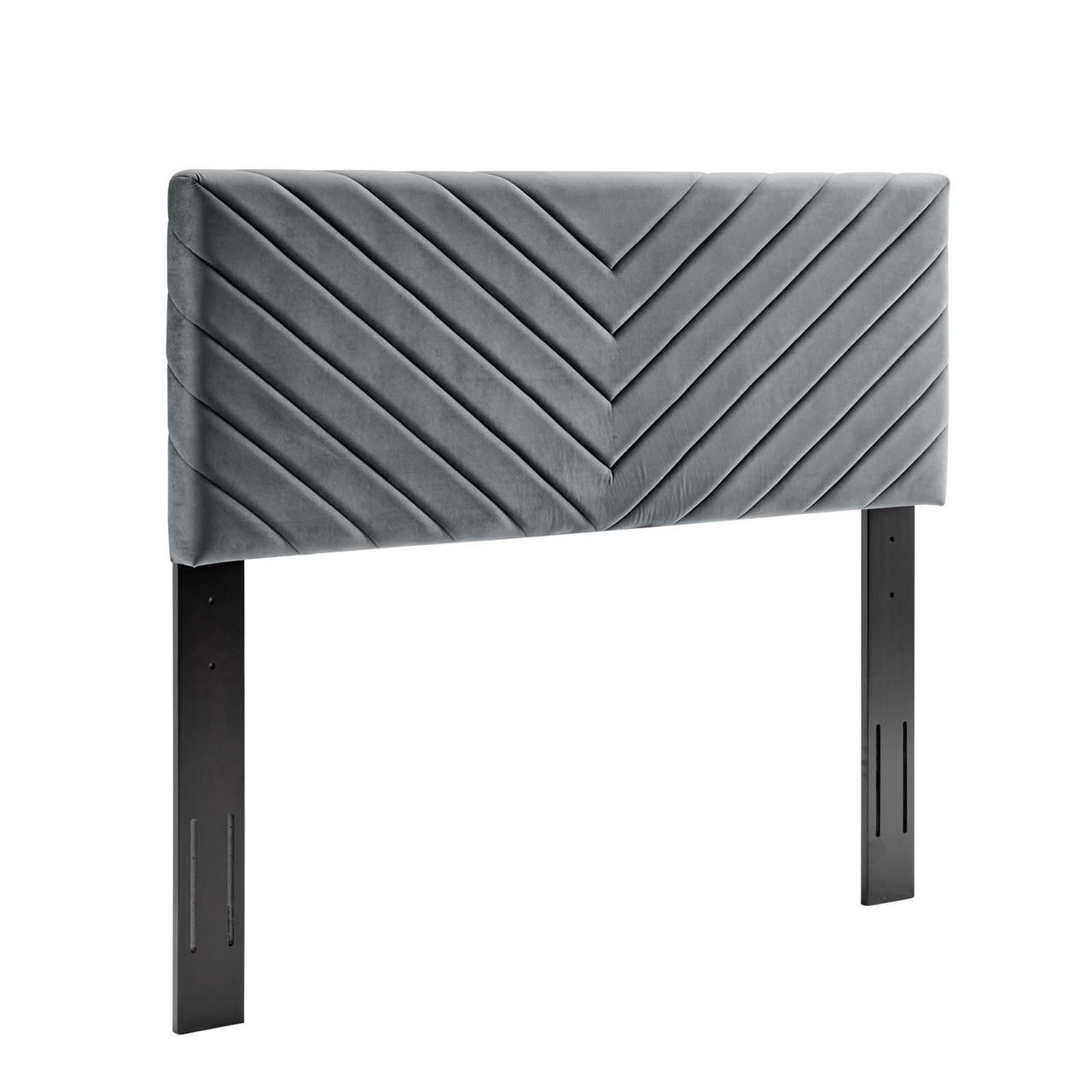 Valley Velvet King | California King Headboard, Charcoal