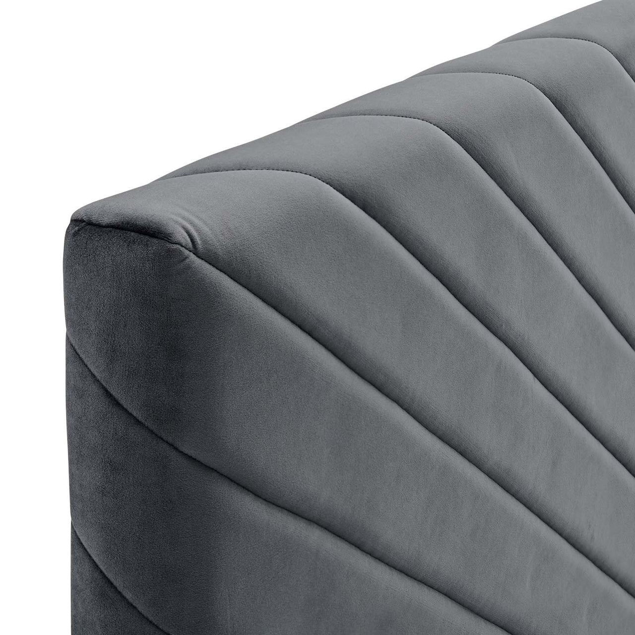 Valley Velvet King | California King Headboard, Charcoal