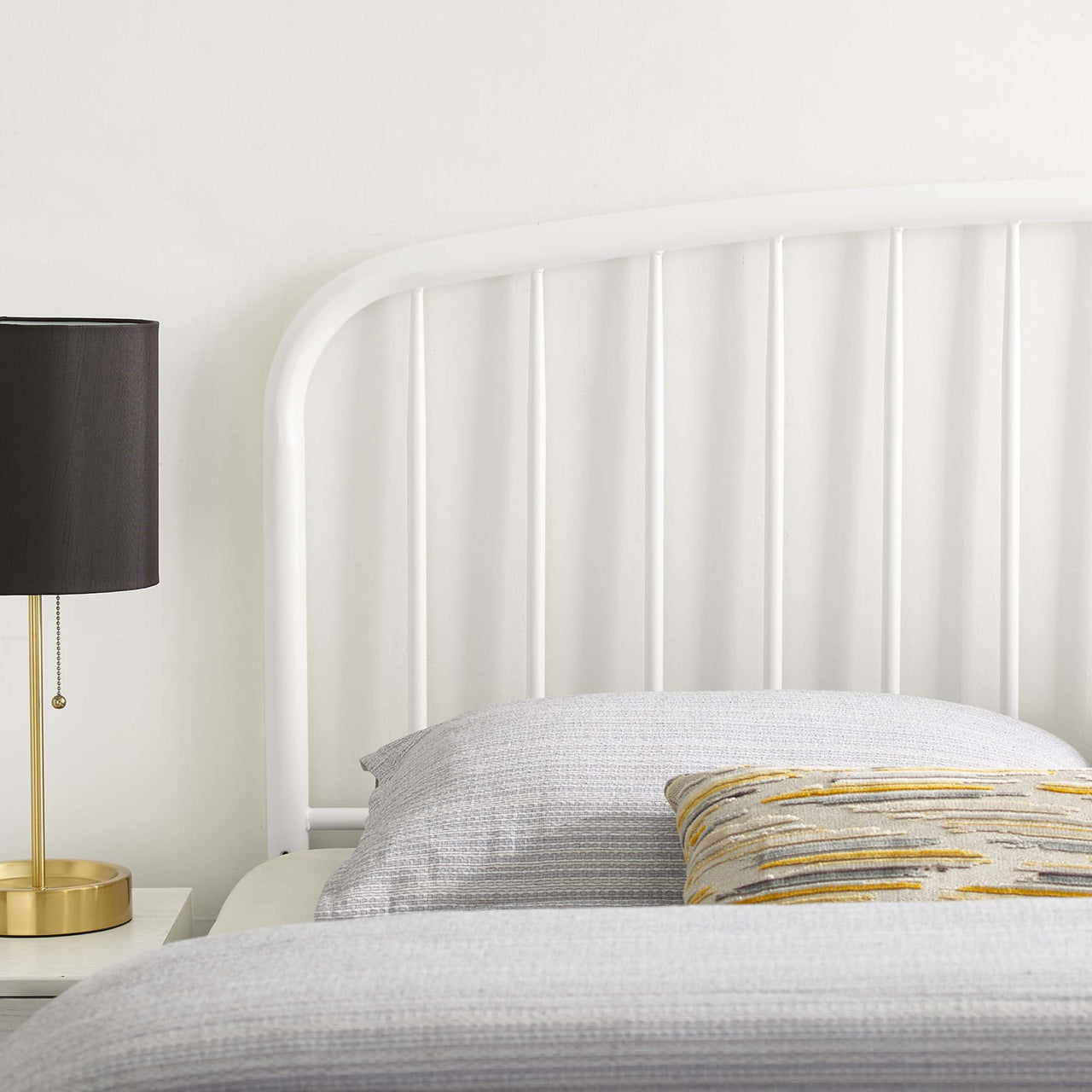 Conductor Queen Headboard, White