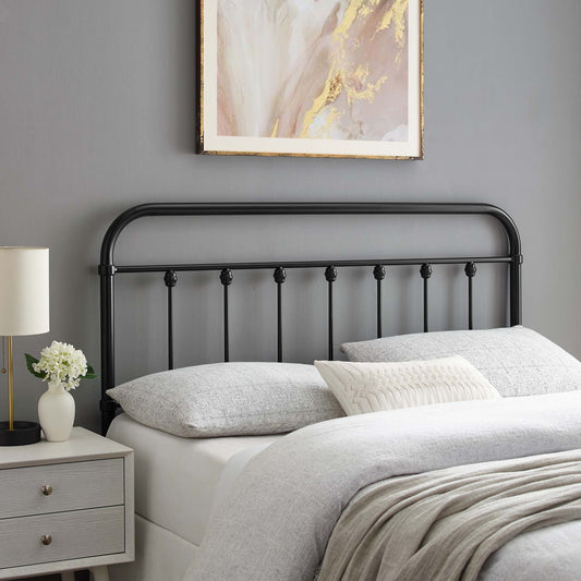 Chiron Rod King Headboard, Black