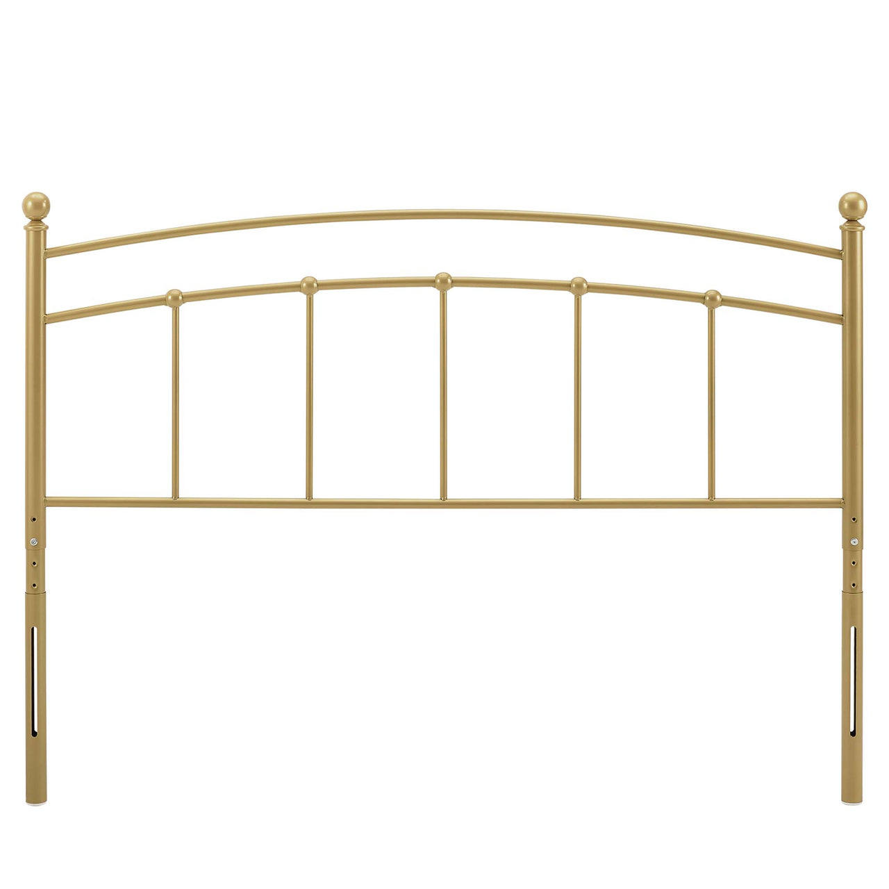 Abby Metal Twin Headboard, Gold