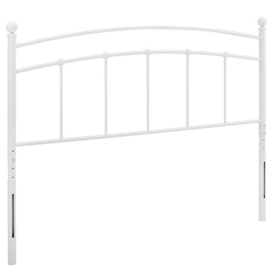 Abigail Metal Twin Headboard, White