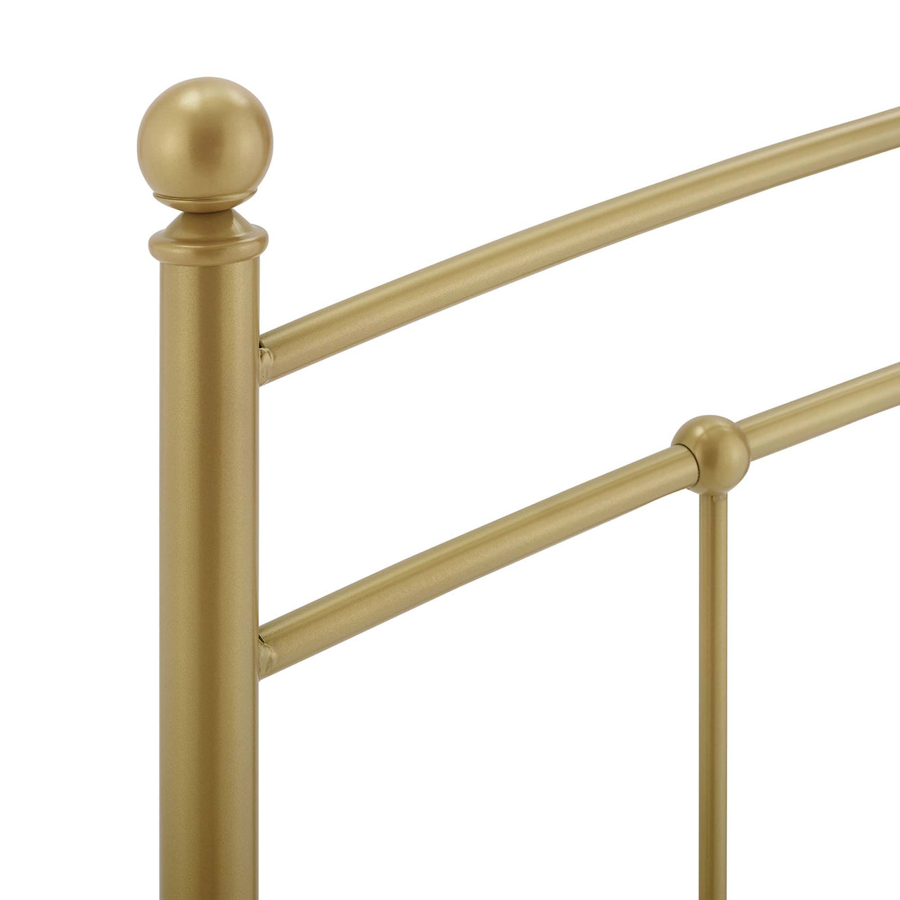 Abby Metal Full Headboard, Gold