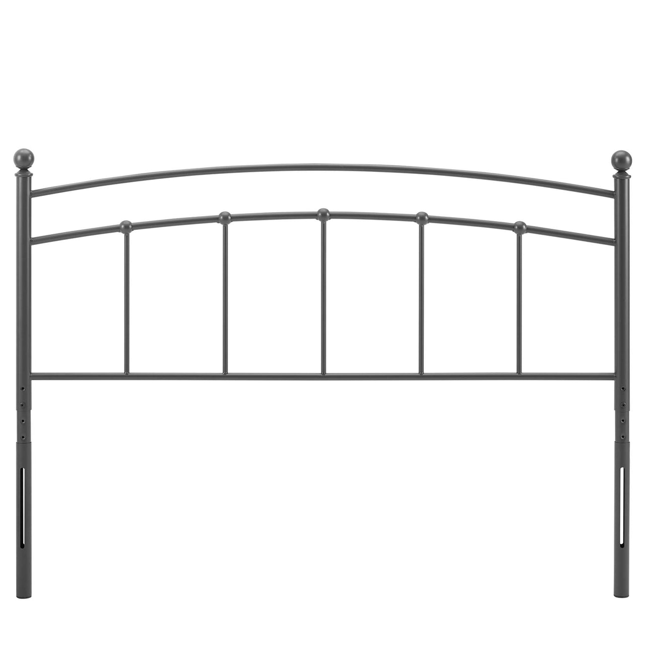 Abby Metal Full Headboard, Gray