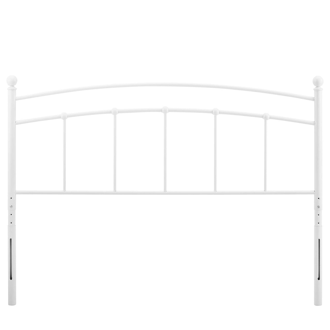 Abby Metal Full Headboard, White