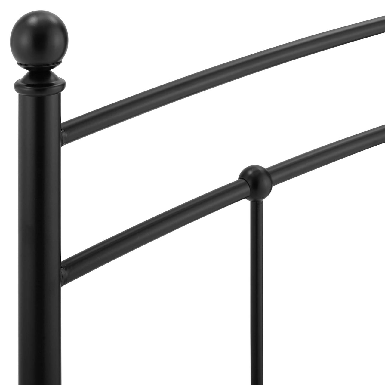 Abby Metal King Headboard, Black