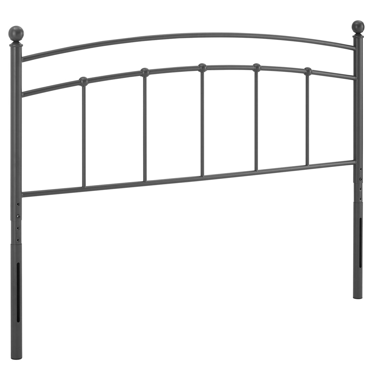 Abby Metal King Headboard, Gray