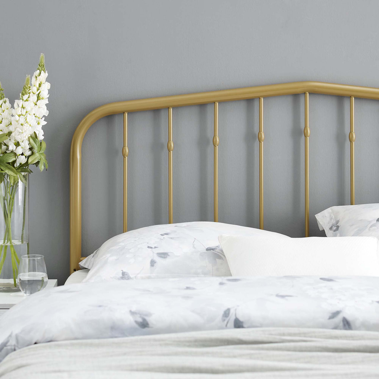 Pylon Full Headboard, Gold