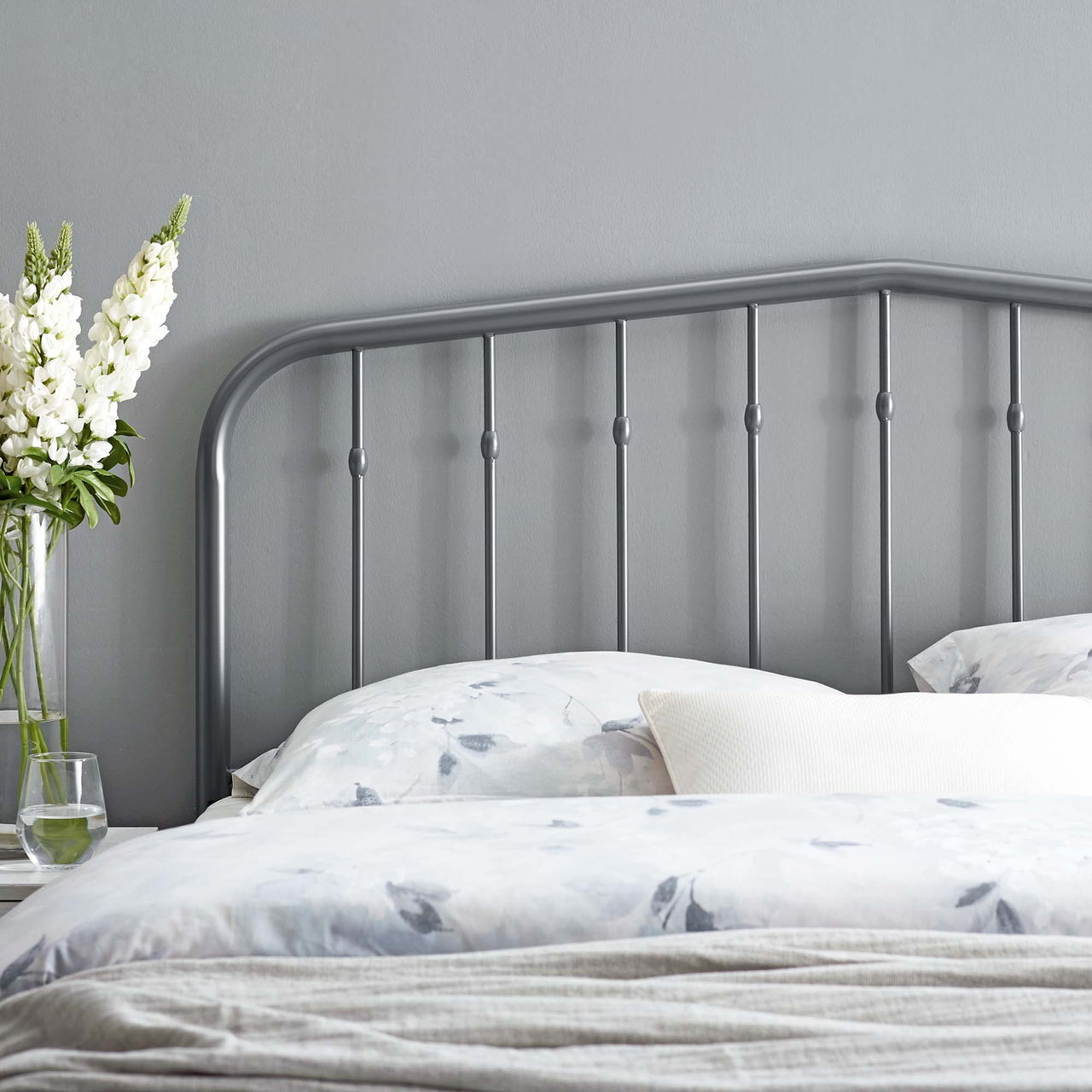 Pylon Queen Headboard, Gray