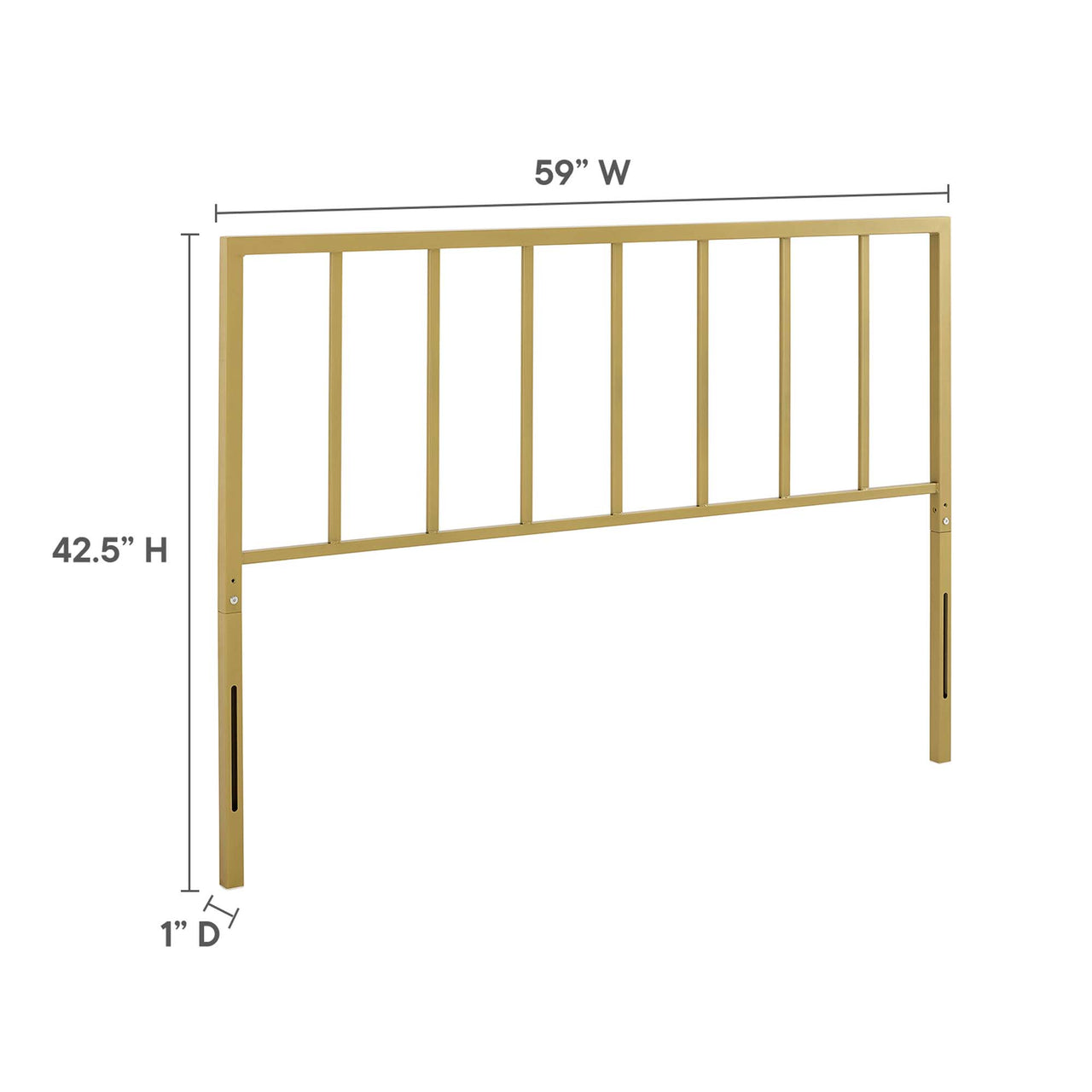 Peter Queen Headboard, Gold
