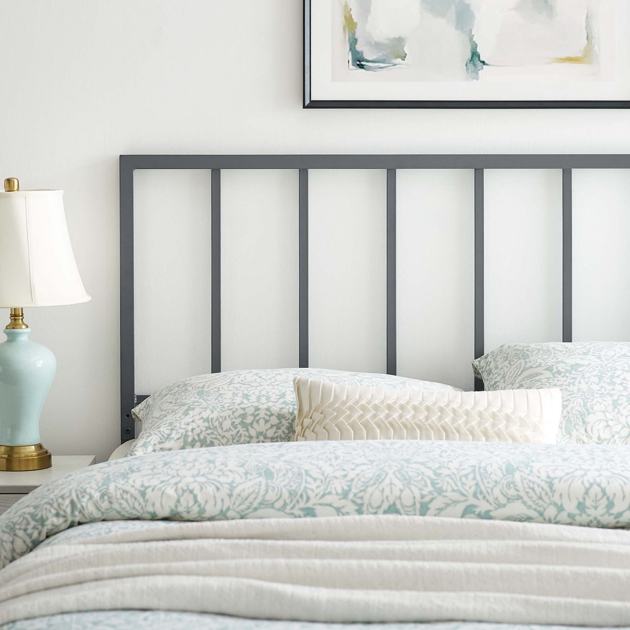 Peter King Headboard, Gray