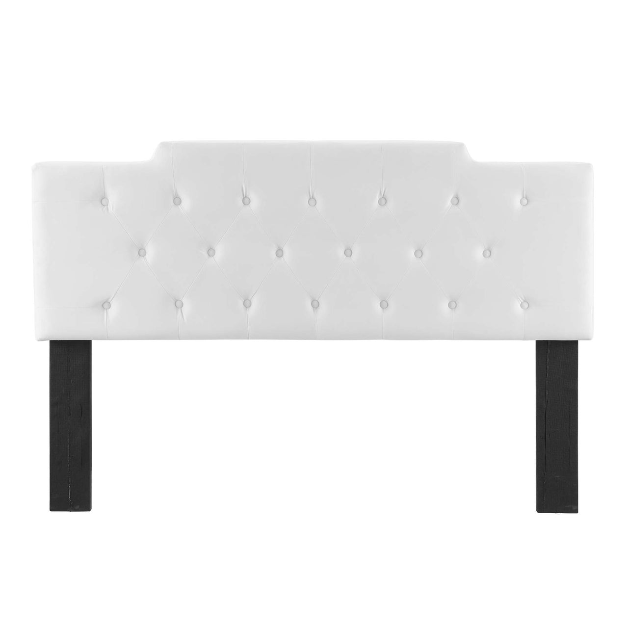 Delora Upholstered Velvet Full | Queen Headboard, White