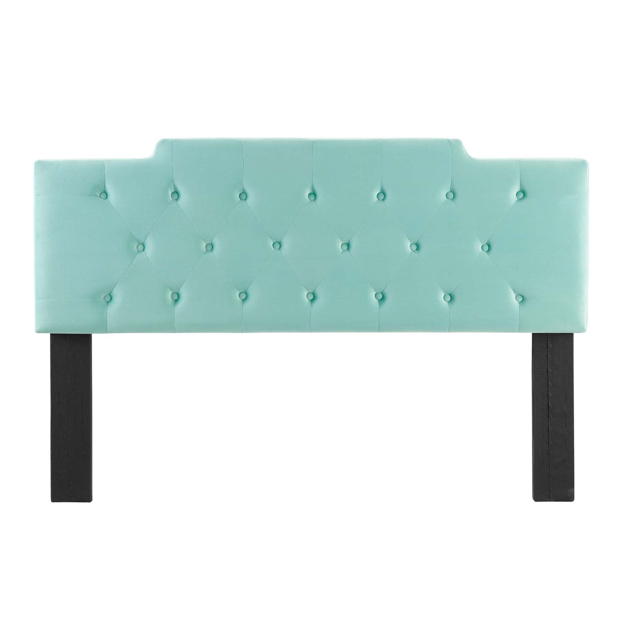 Delora Upholstered Velvet King | California King Headboard, Mint