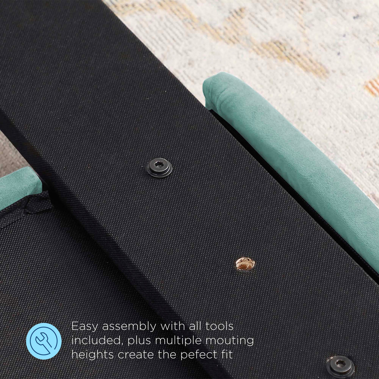 Delora Upholstered Velvet King | California King Headboard, Mint