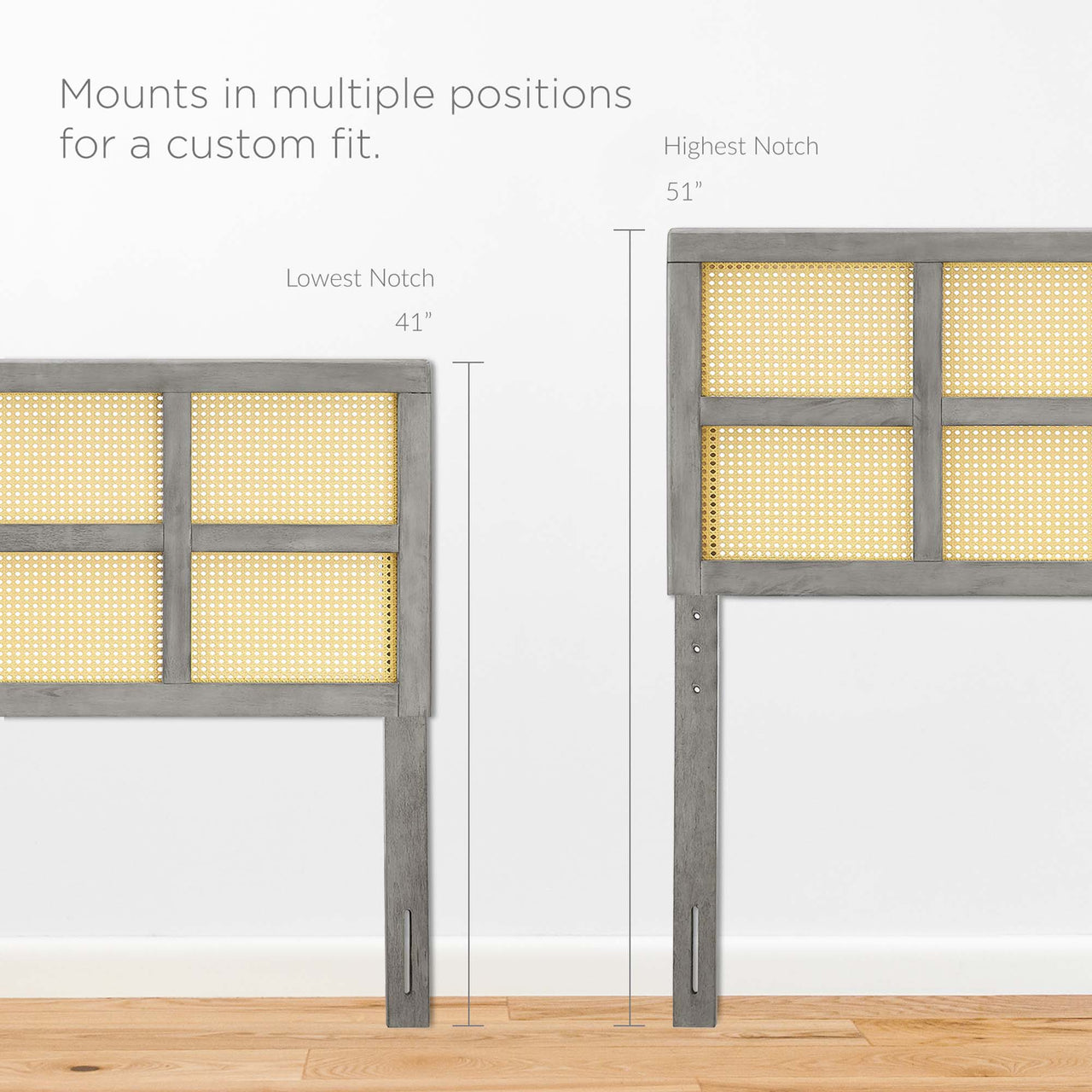 Matricese Full Headboard, Gray