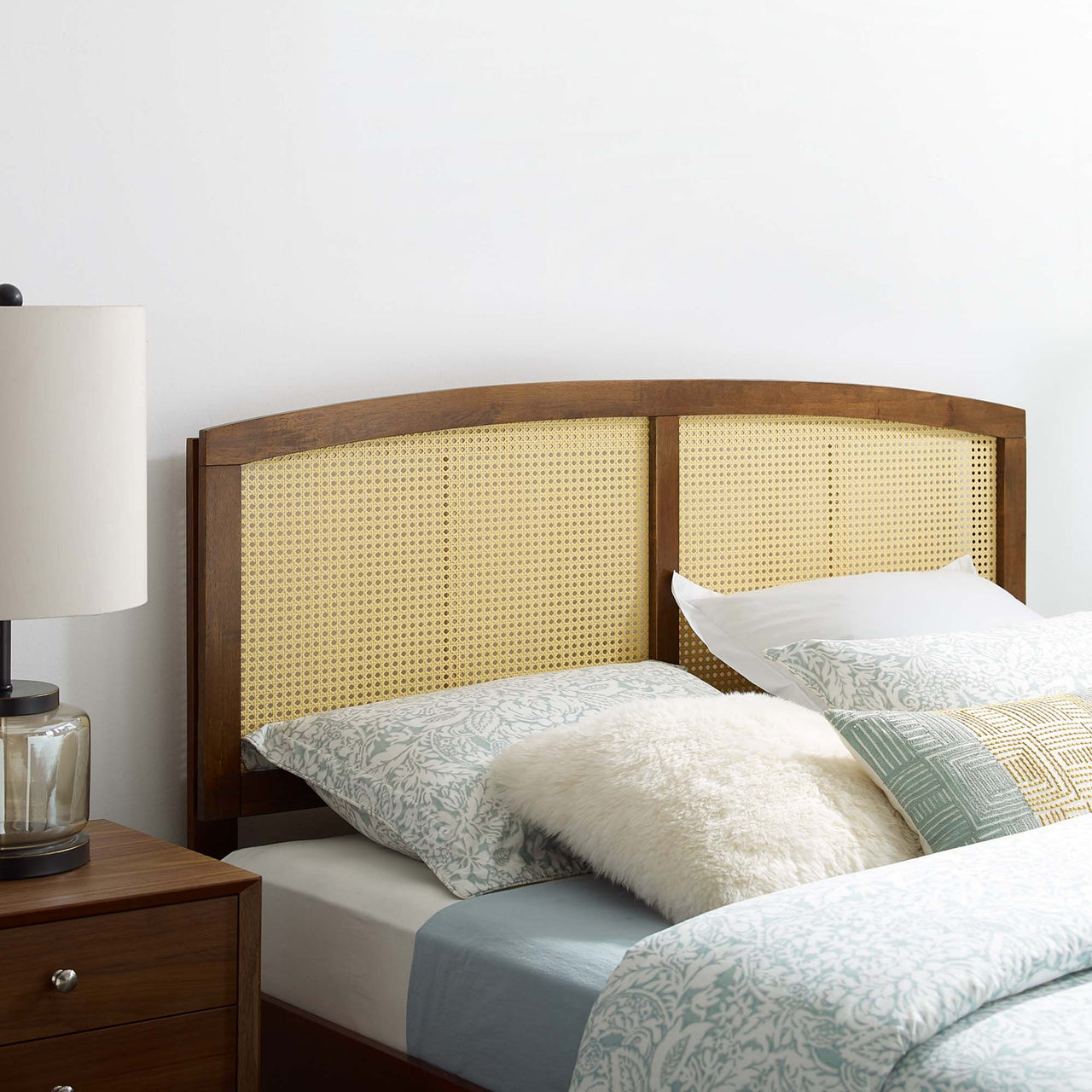 Lattice King Headboard, Walnut