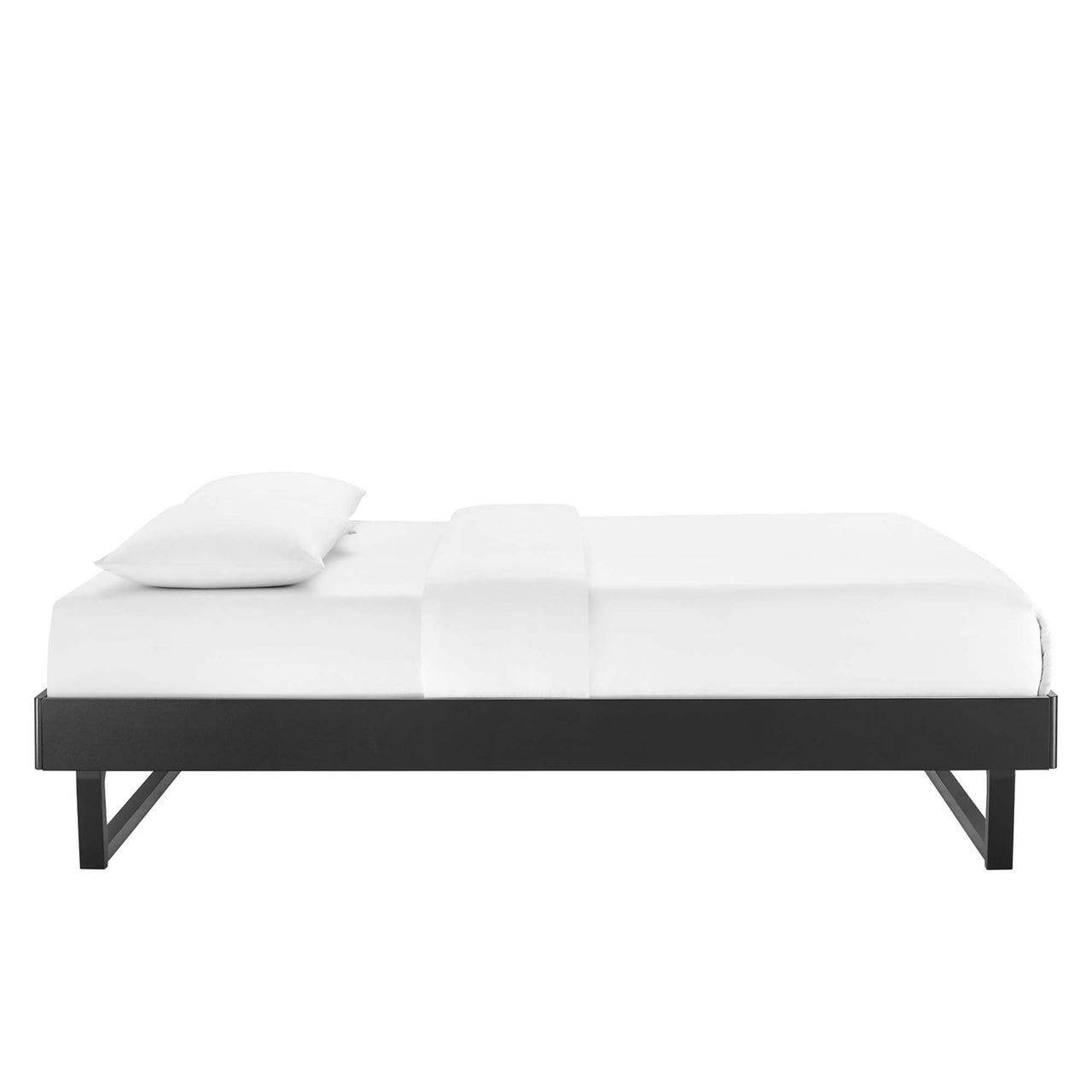 Blaire Wood Full Platform Bed Frame, Black