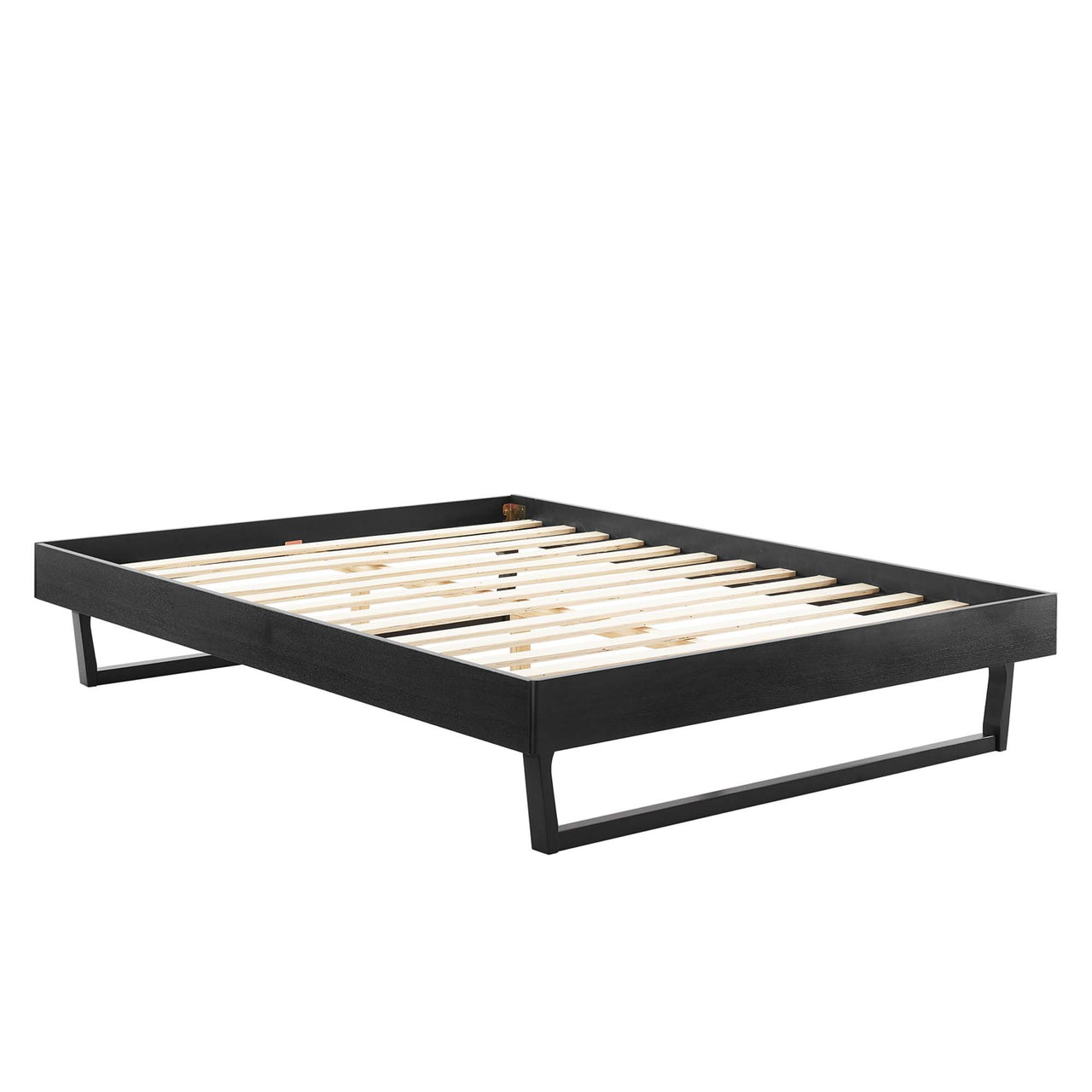 Blaire Wood Queen Platform Bed Frame, Black