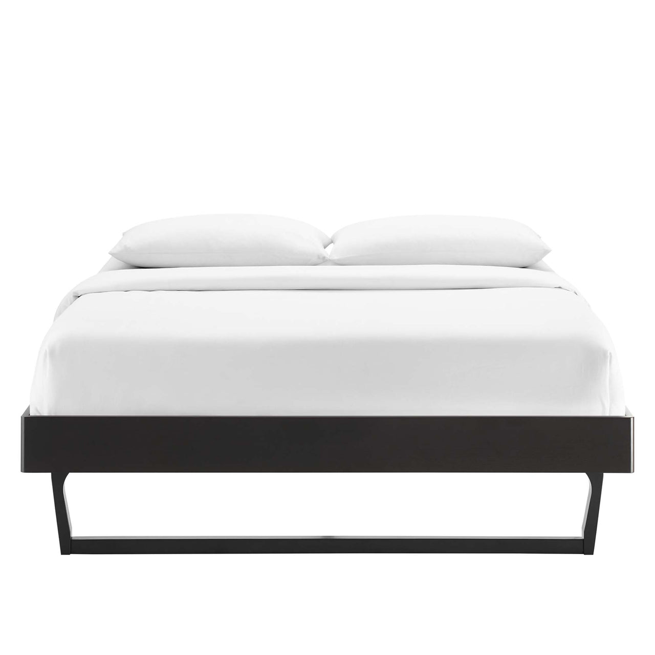 Blaire Wood Queen Platform Bed Frame, Black