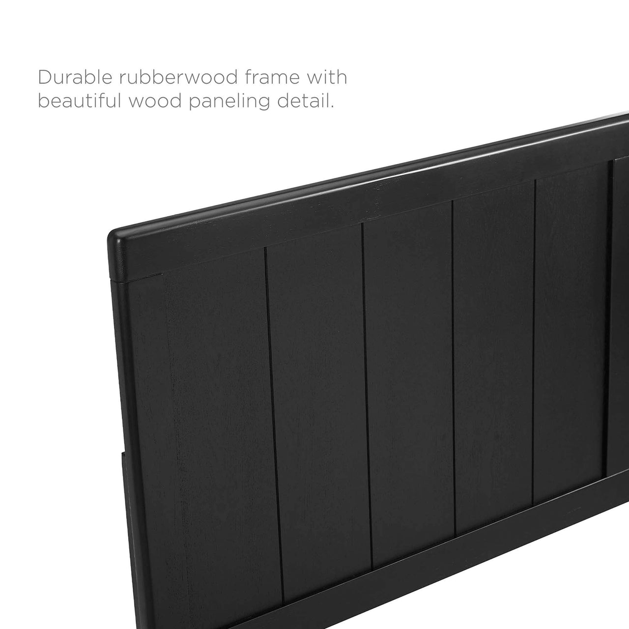 Tempest Driftwood Queen Headboard, Black
