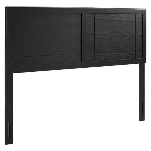Arlo Paneled Twin Headboard, Black